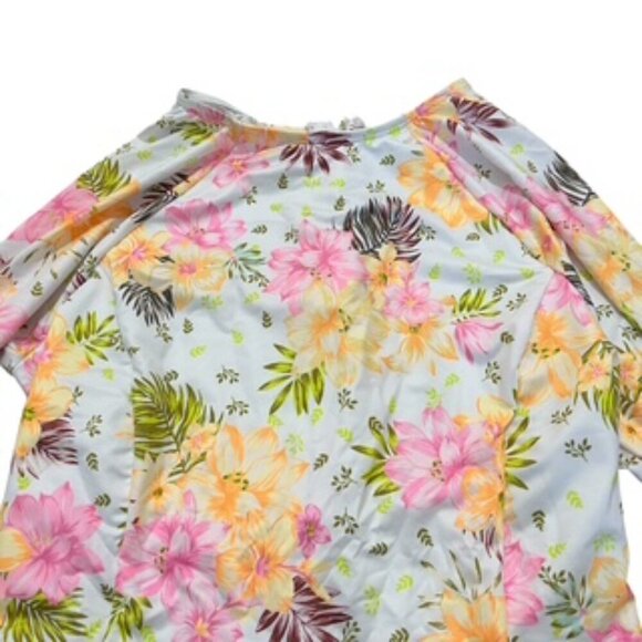 NEW Hurley White Floral Long Sleeve Back Zip Surf Suit Women’s Size XL NWT - Picture 11 of 14